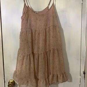 Tiered floral mini dress